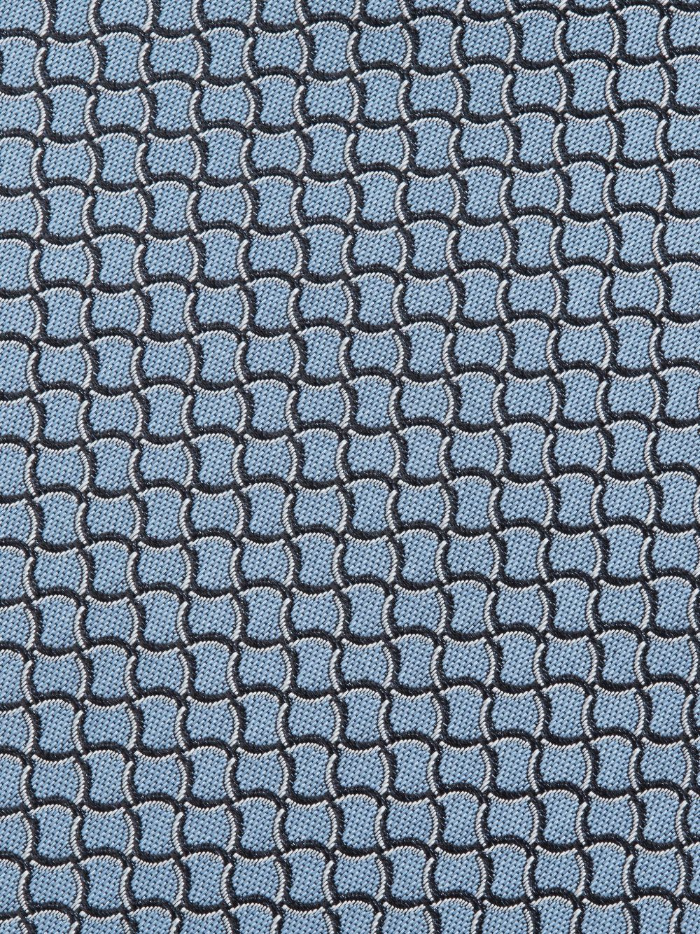 geometric-pattern silk tie - 3
