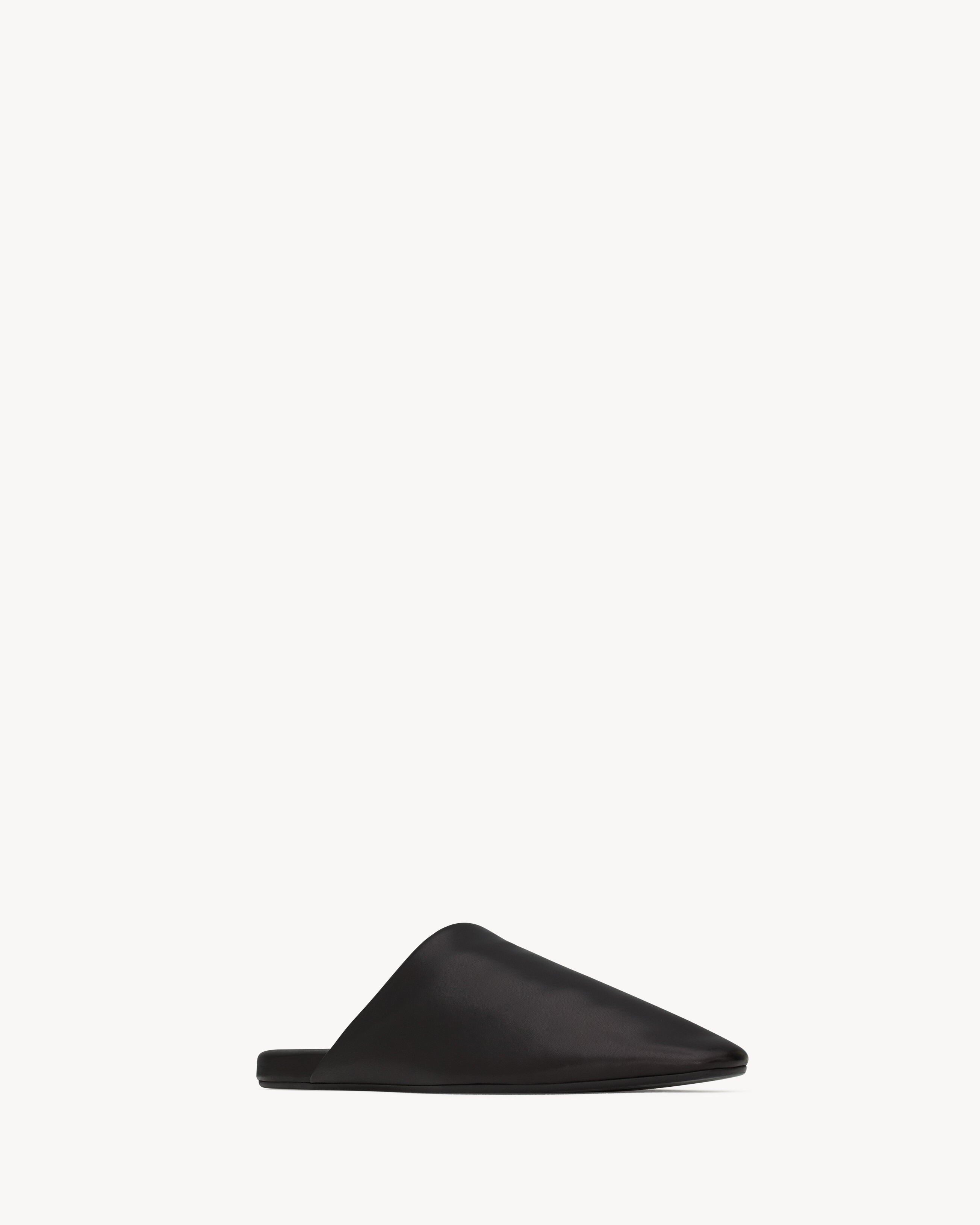 PLAZA MULES IN SMOOTH LEATHER - 3