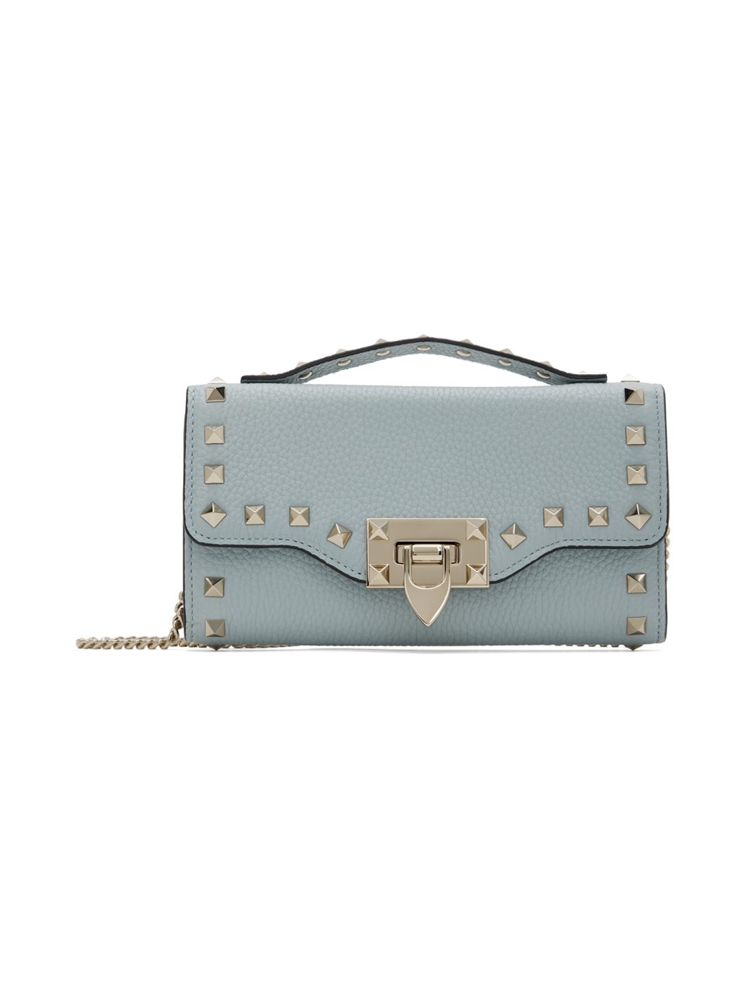 Blue Rockstud Wallet Bag - 1