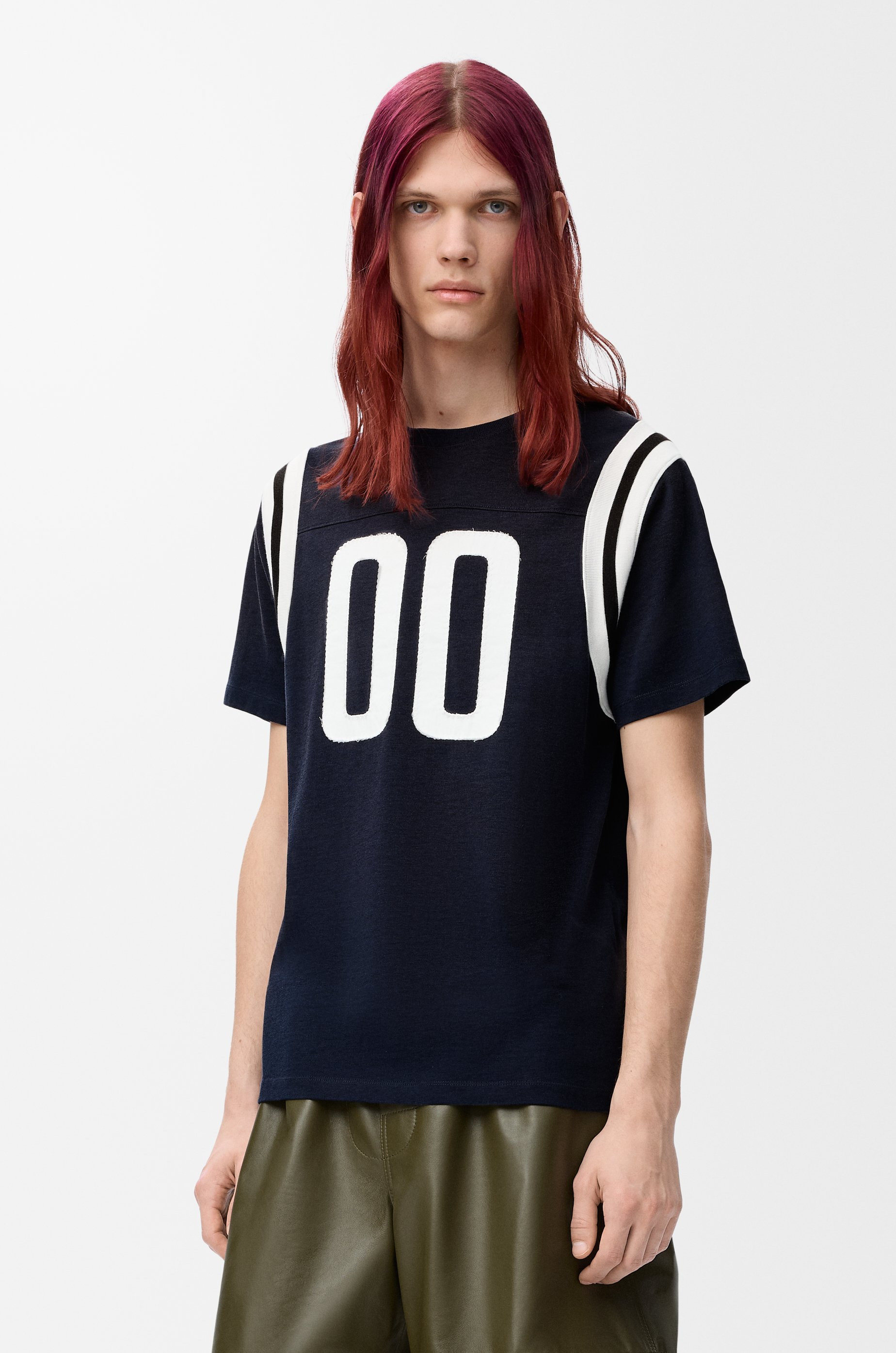 Regular fit T-shirt in cotton and viscose - 3