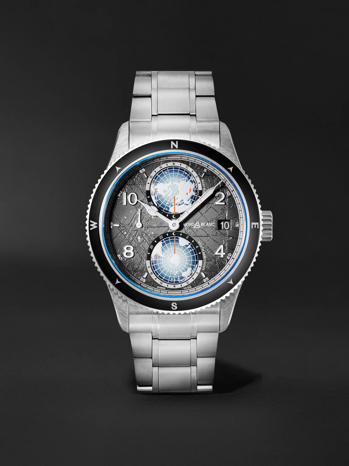 Montblanc 1858 Geosphere 0 Oxygen The 8000 Automatic Titanium, Ceramic and Stainless Steel Watch, Re - 1