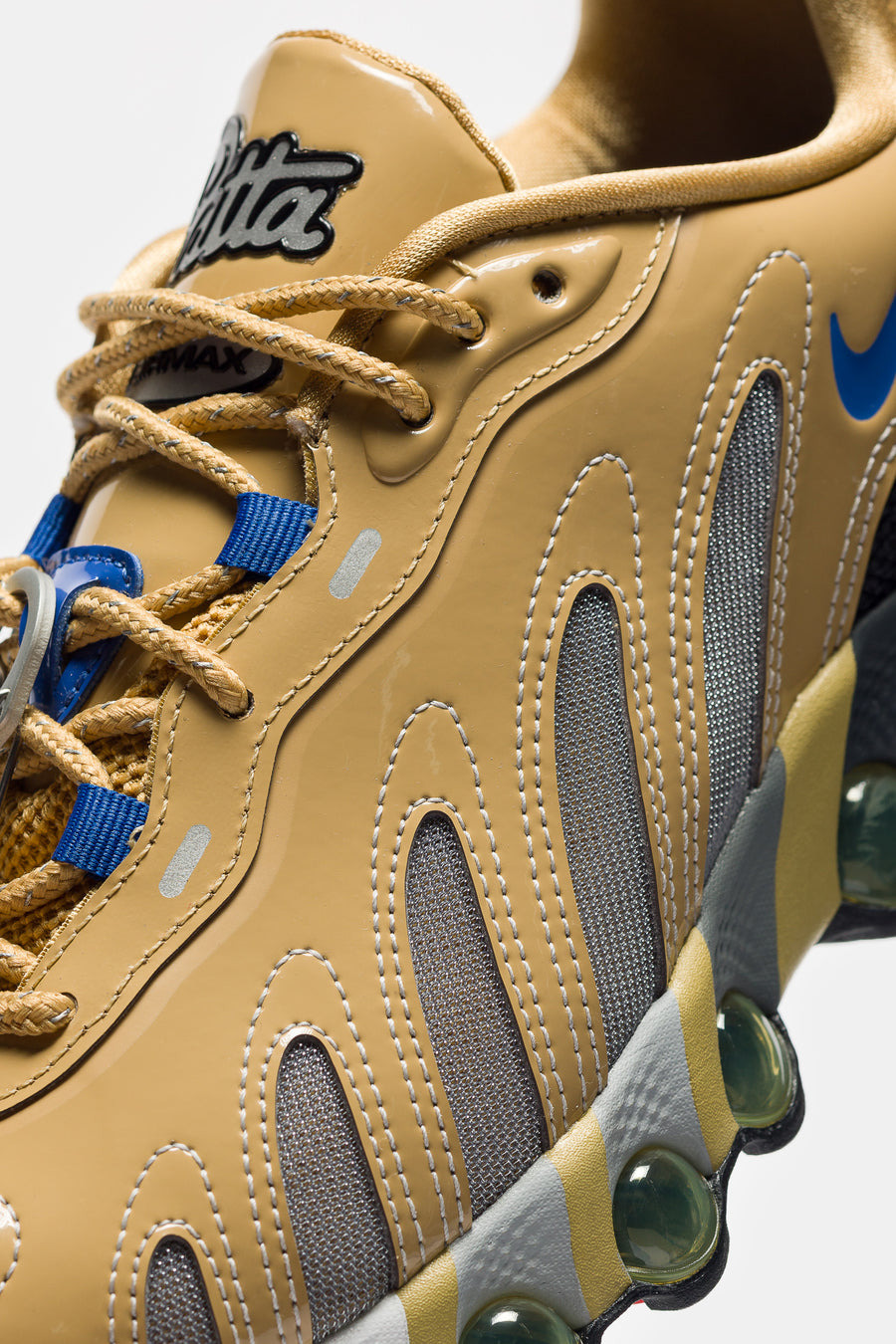 Patta Air Max DN8 SP Sneaker in Club Gold/Game Royal/Metallic Silver - 6