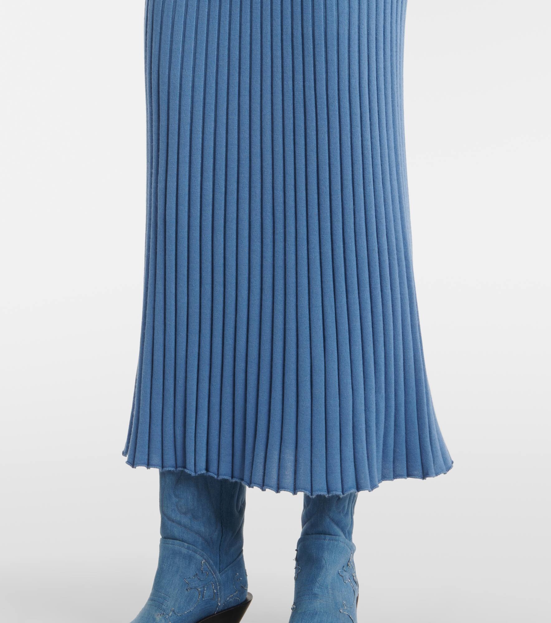 Amor silk and cashmere maxi dress - 5