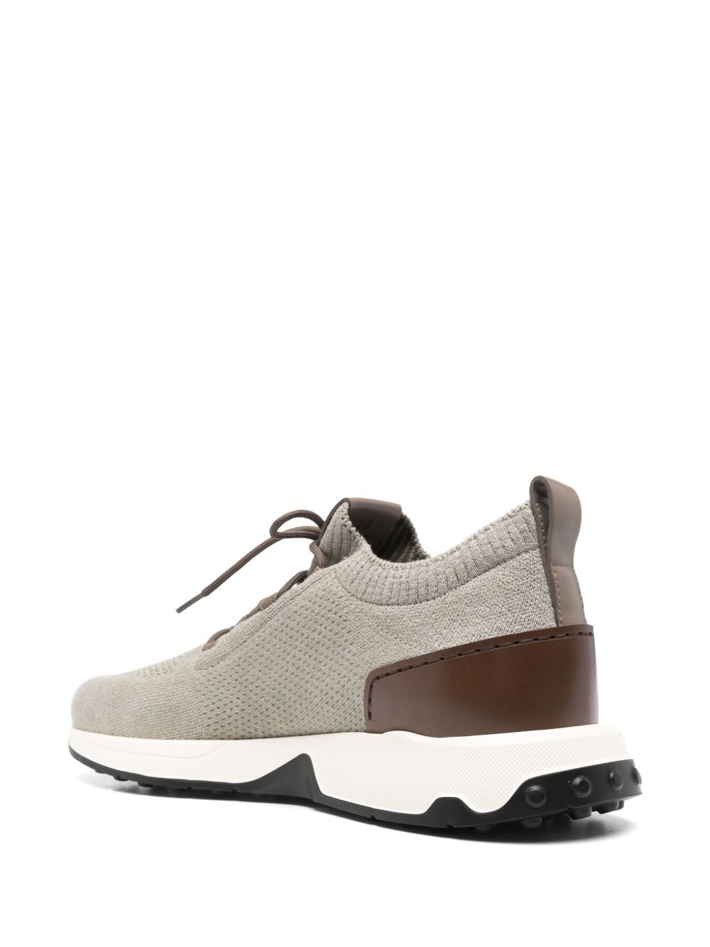 leather-trim sneakers - 3