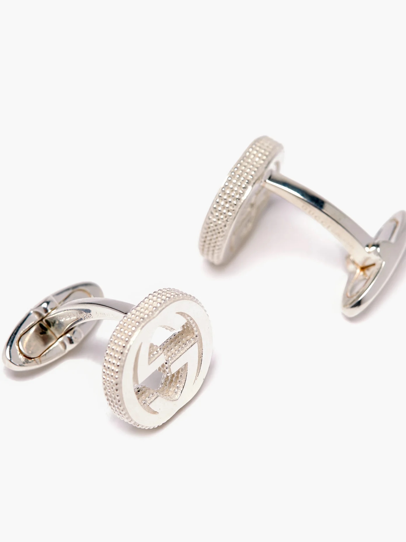 GG sterling-silver cufflinks - 3