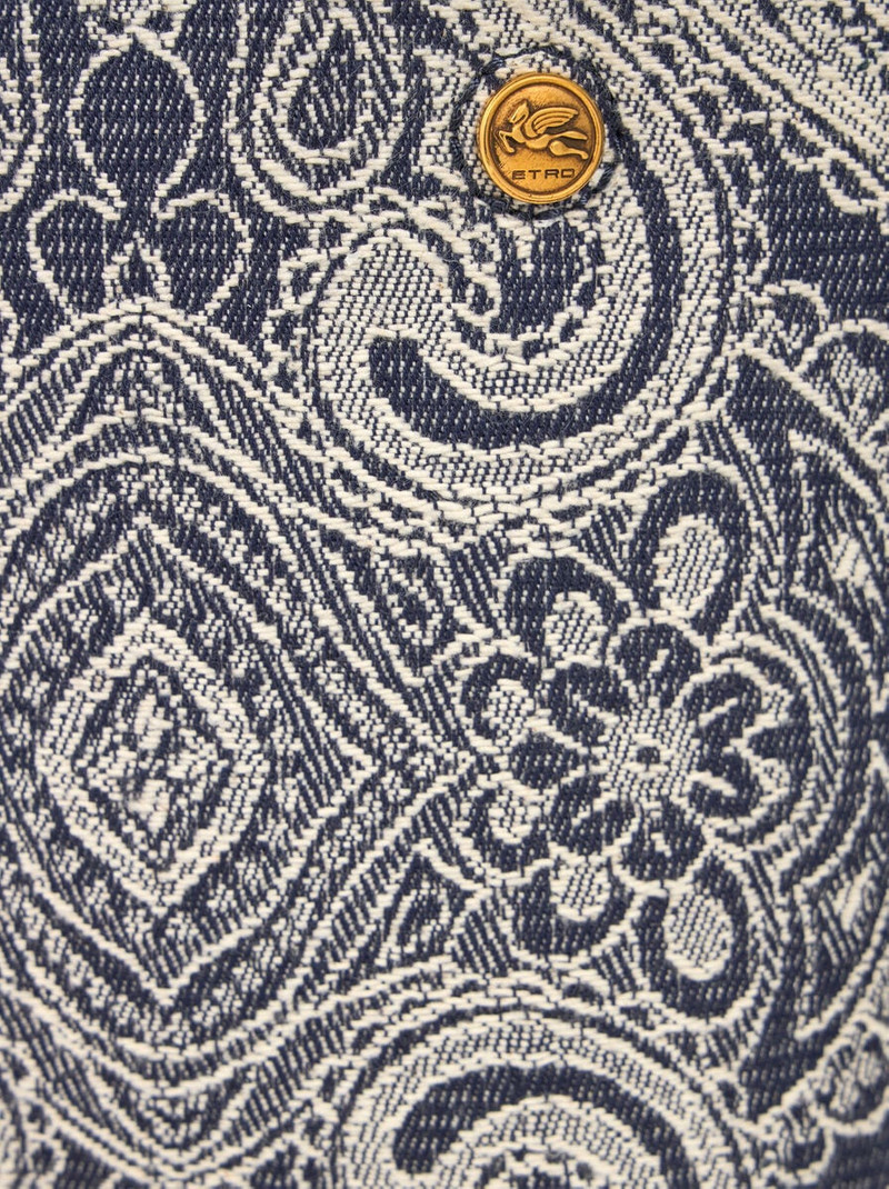 ETRO ESSENTIAL MINI JACQUARD DENIM TOTE BAG 6