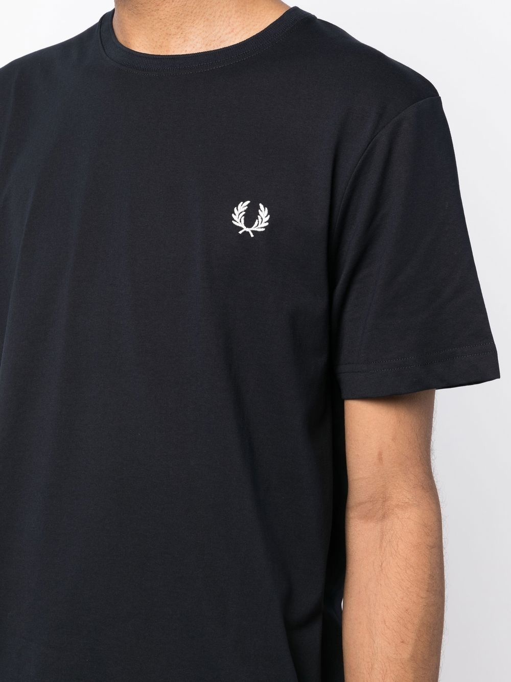 embroidered logo T-shirt - 5