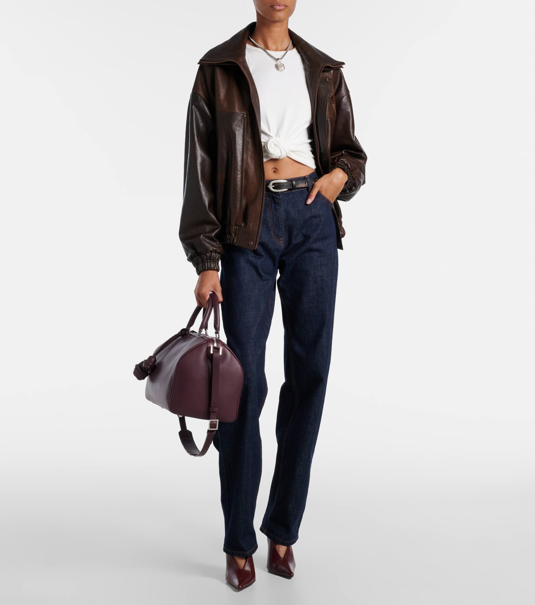 Varsovia leather duffel bag - 5