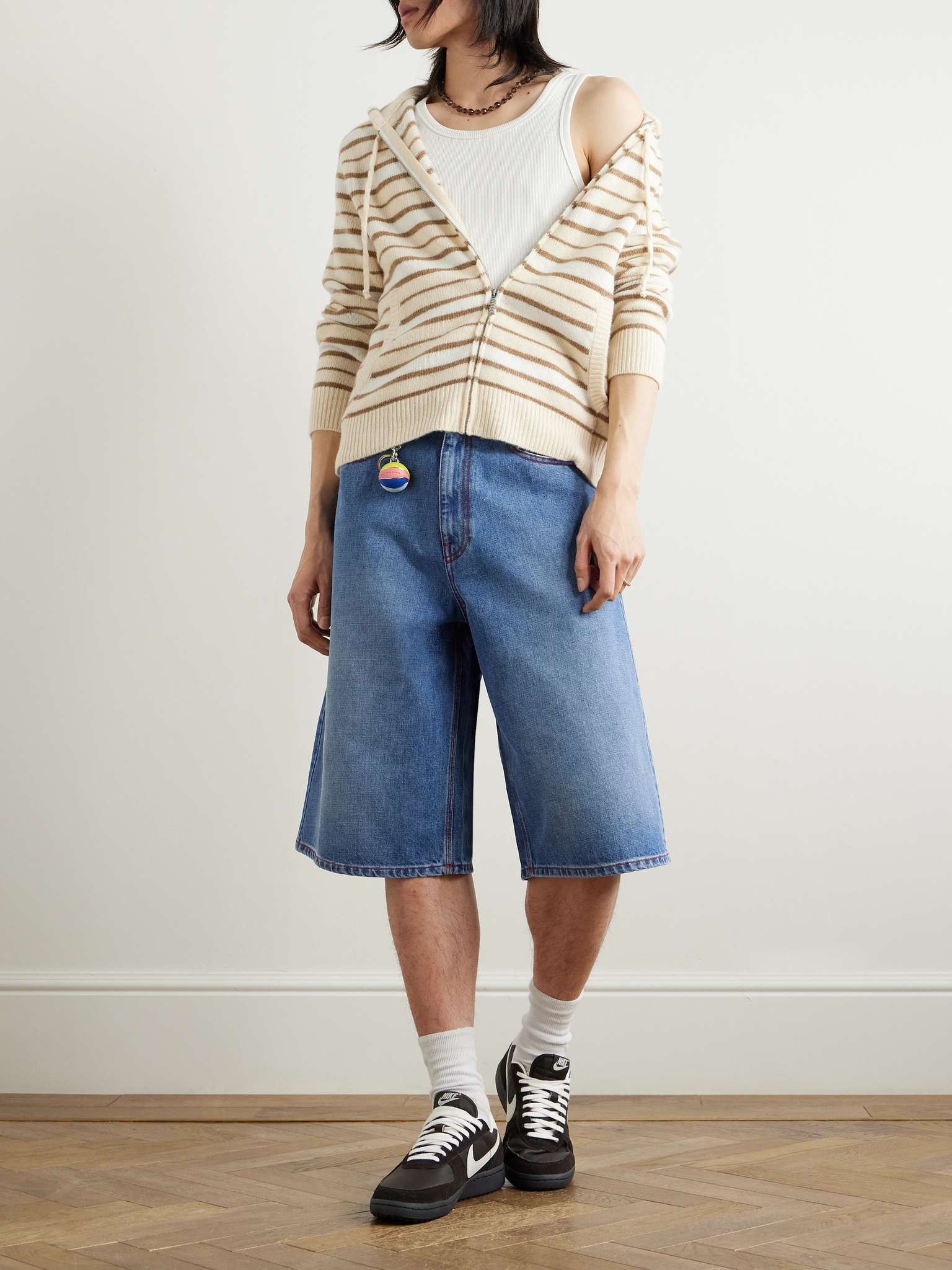Indiana Skate Wide-Leg Denim Shorts - 2
