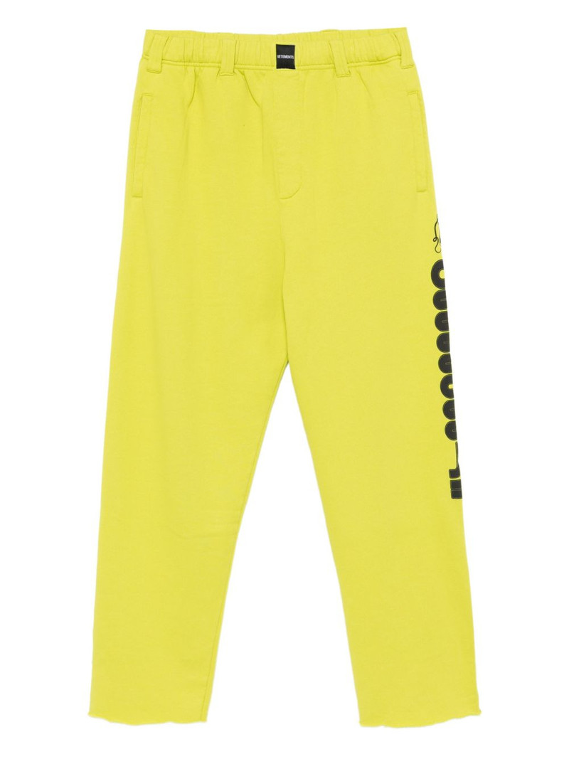 graphic-print cotton trousers 1