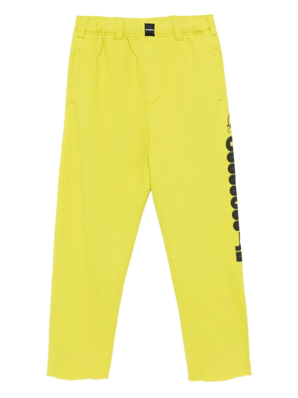 graphic-print cotton trousers - 1