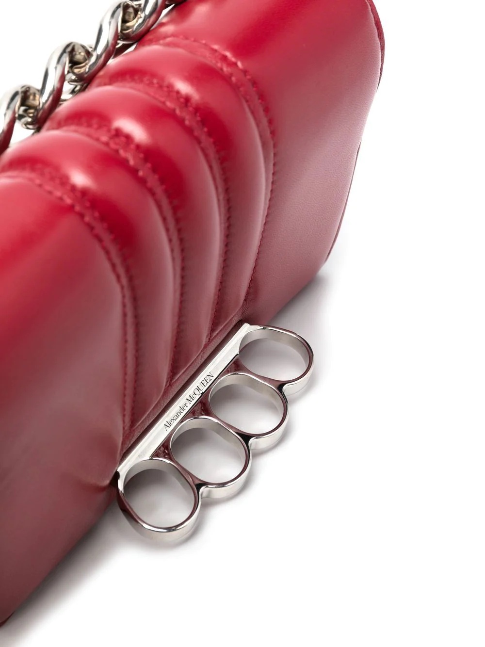 leather chain-link clutch-bag - 4