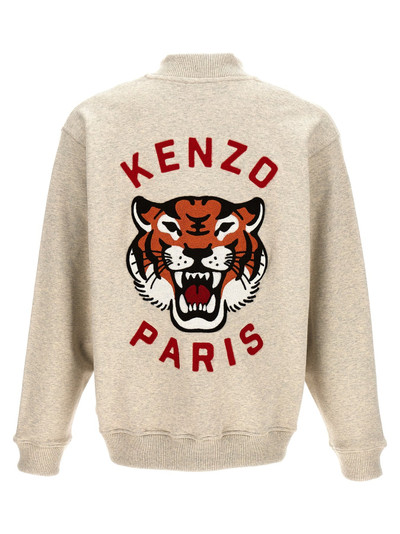 KENZO Kenzo Lucky Tiger Casual Jackets, Parka Gray outlook