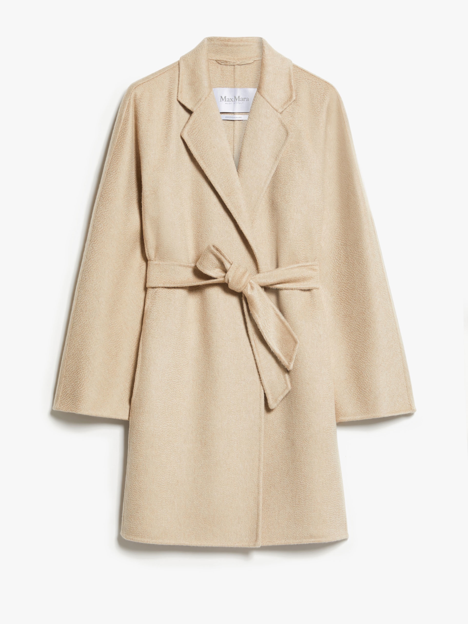 HAROLD Short cashmere wrap coat - 1