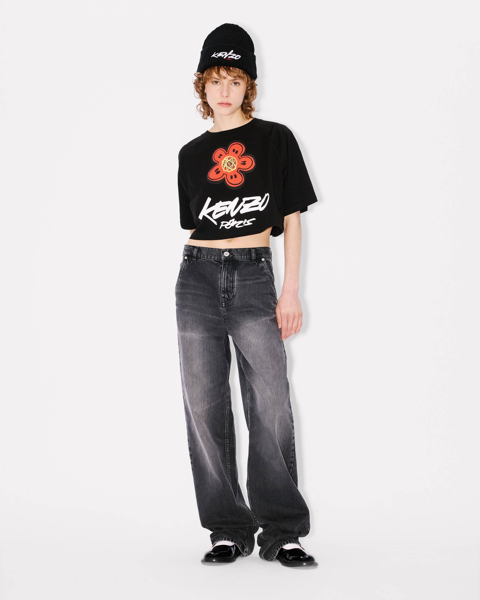 'Kenzo x Futura 2000' boxy cropped T-shirt in cotton - 5