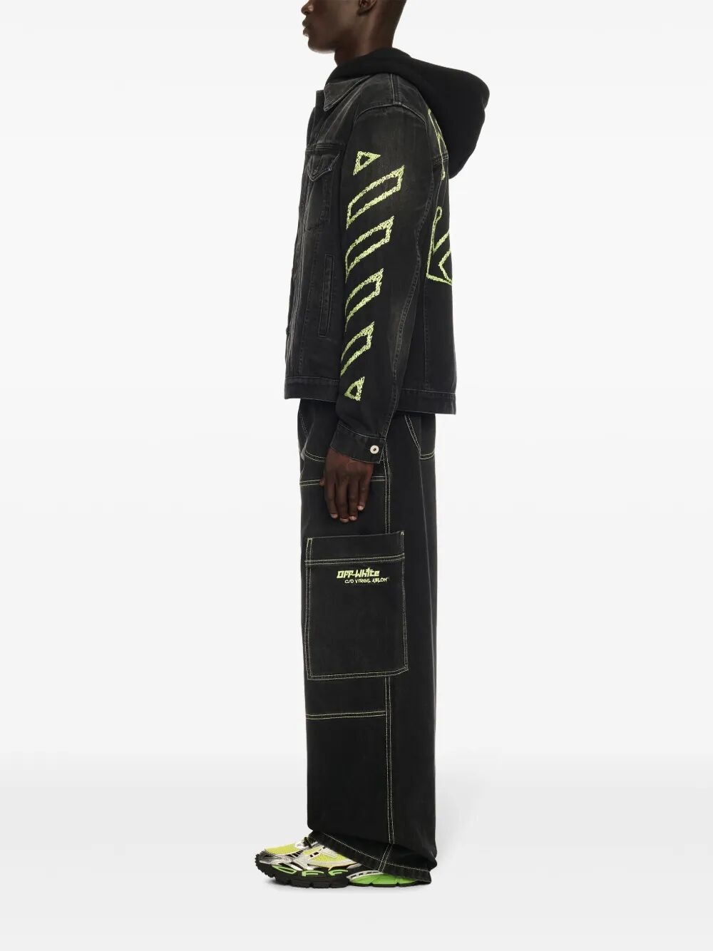 Off White Men Diag Arr Outl Den Skate Jacket - 5