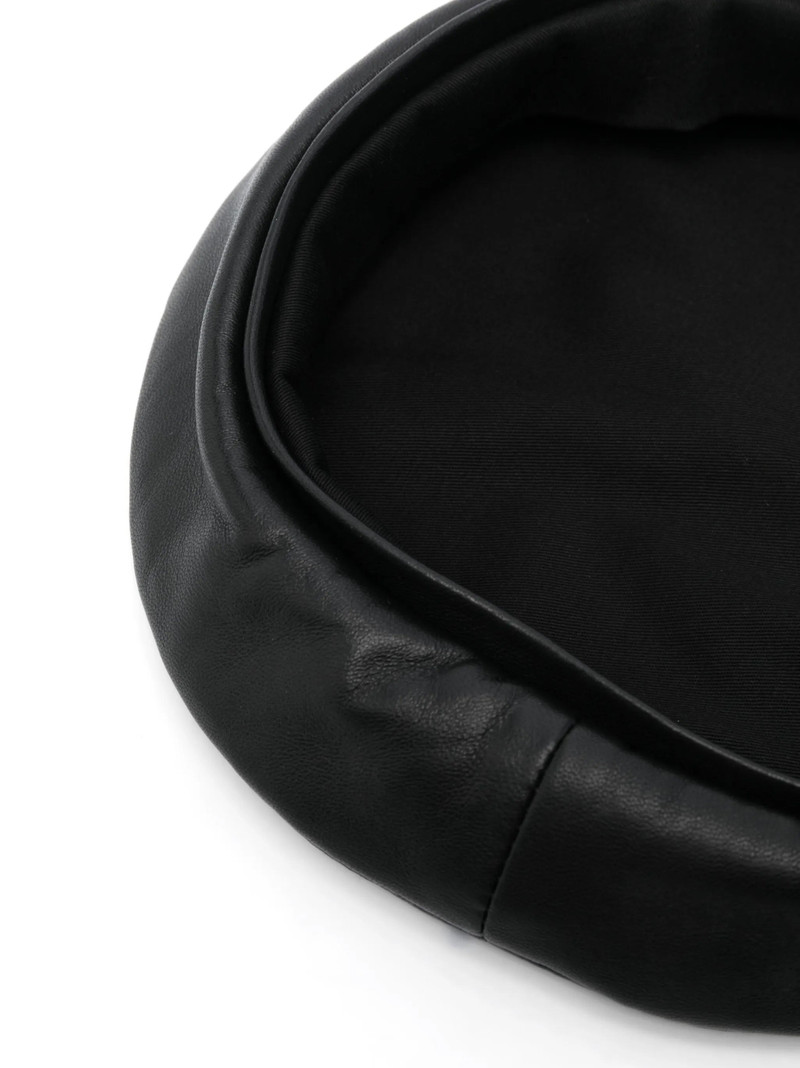 RUSLAN BAGINSKIY Ruslan Baginskiy Smooth-grain Leather Beret outlook
