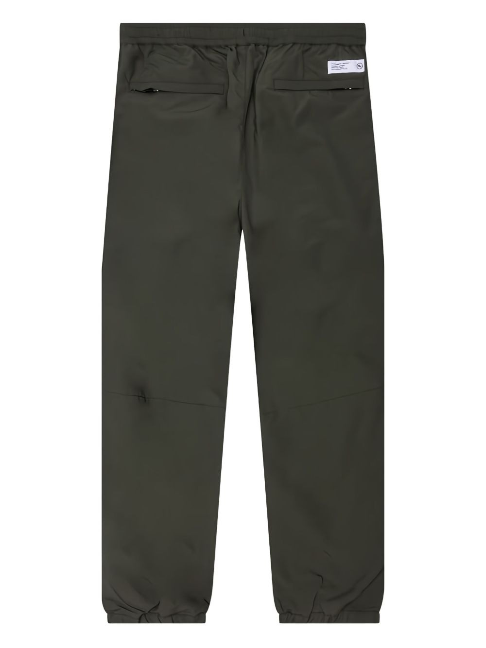 logo-print zip-detail trousers - 2