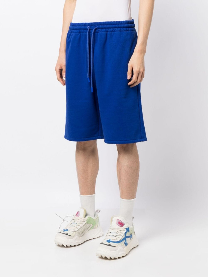 Stitch Diag cotton track shorts 3