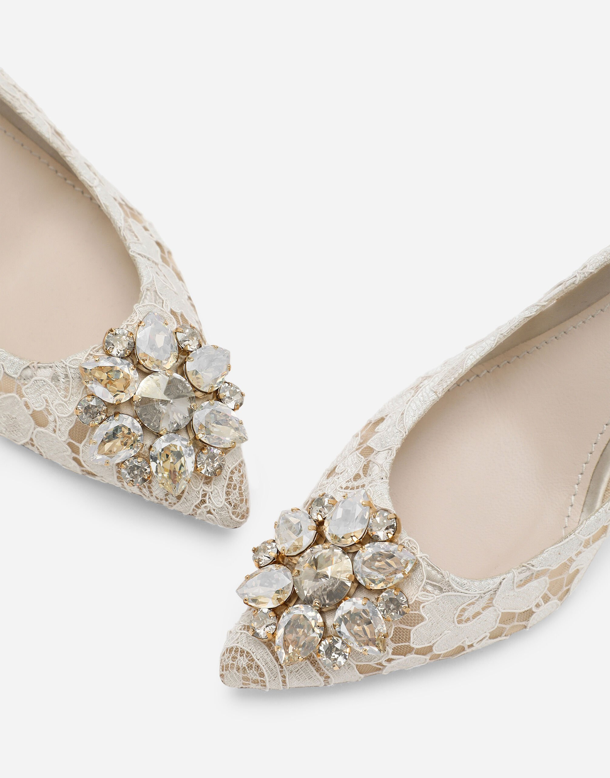 Pump in Taormina lace with crystals - 5
