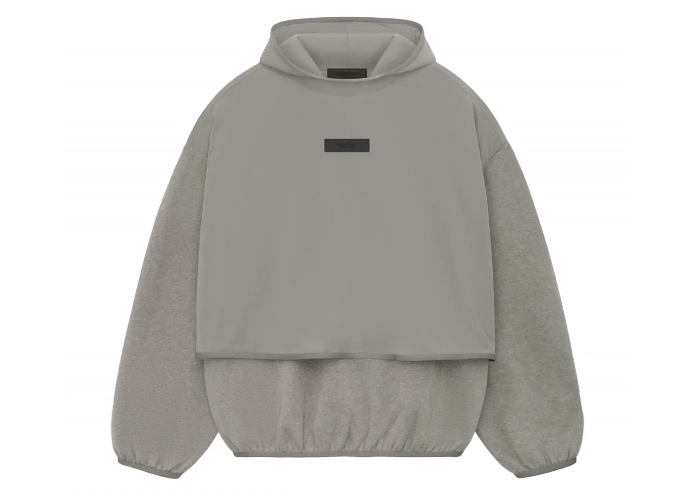 Fear of God Essentials Core Collection Nylon Fleece Hooded Sweatshirt Dust/Heather Grey - 1