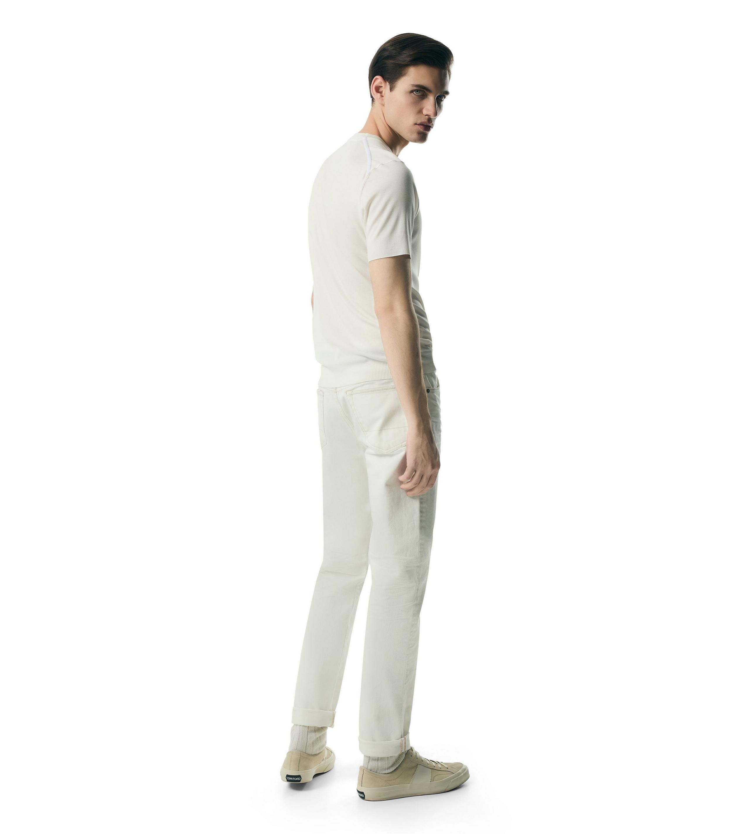 PLACED RIB CREW NECK - 3