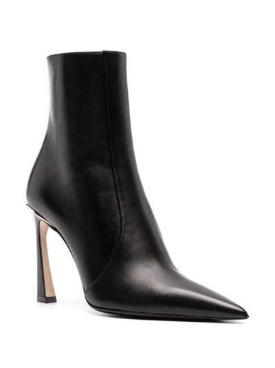 Victoria Beckham 100mm leather ankle boots outlook
