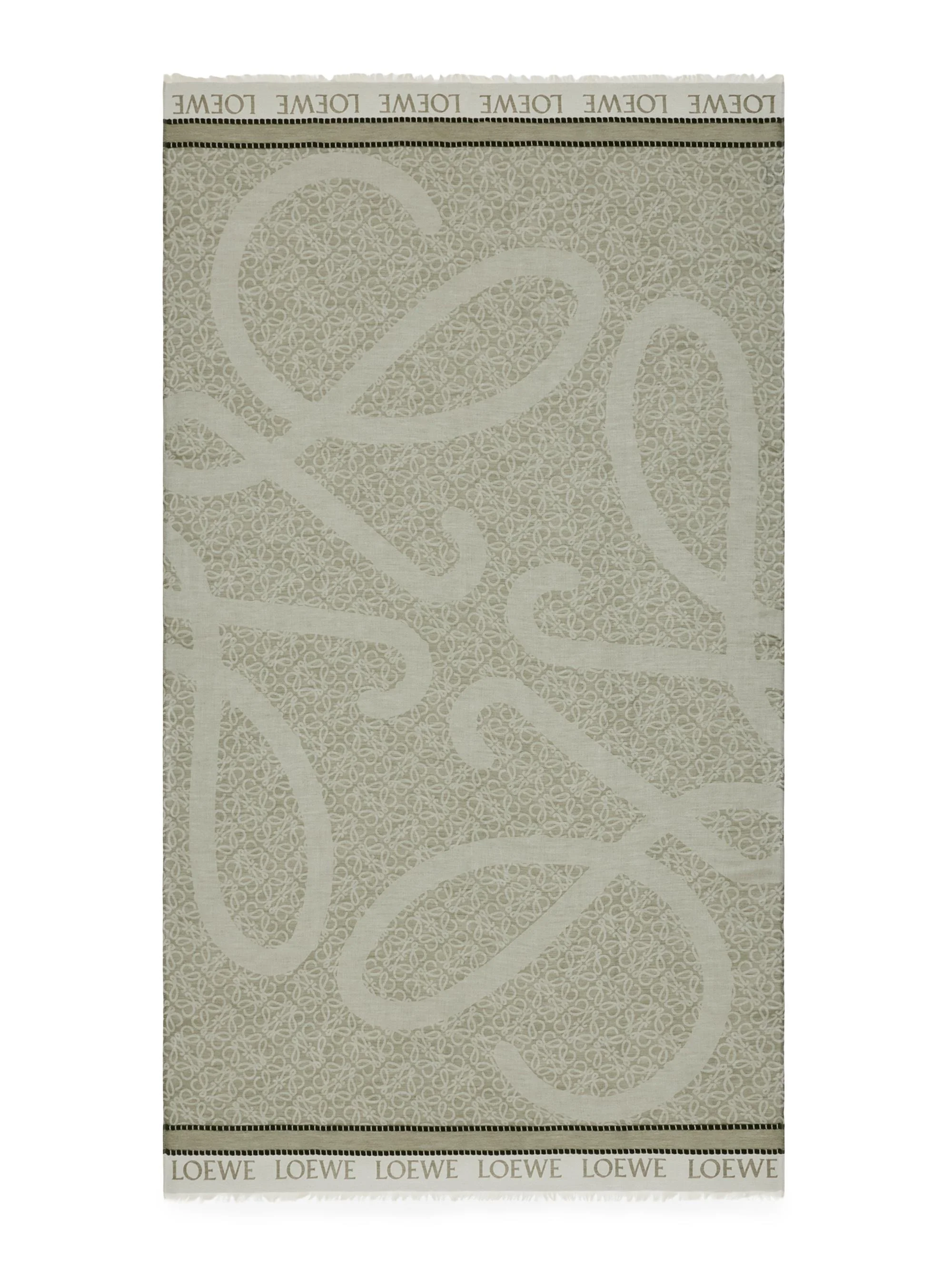 Women's x Paula's Ibiza Anagram Cotton Pareo - Khaki Green - 1