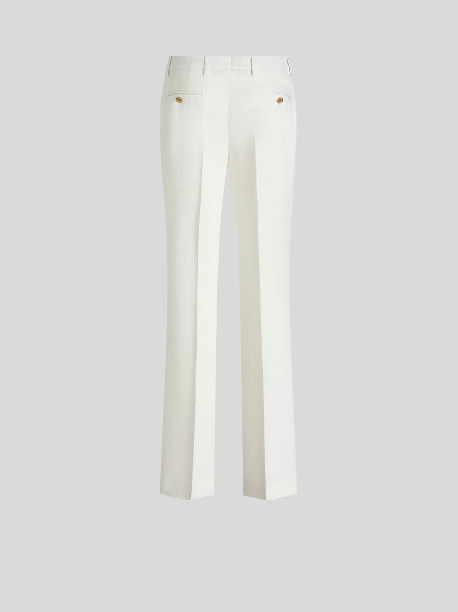 SLUB FABRIC TROUSERS - 6