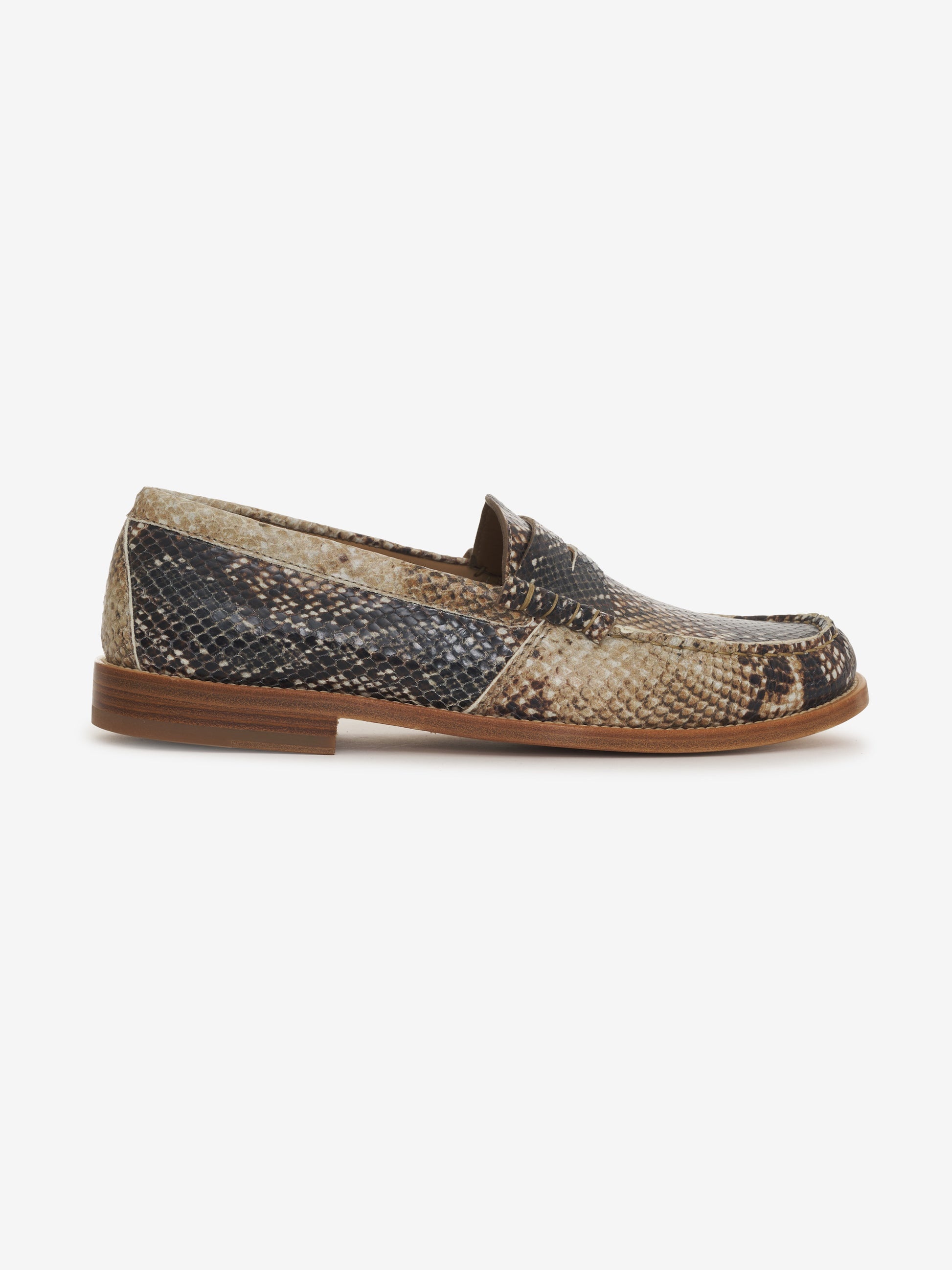 SNAKESKIN SLIP ON LOAFER - 1