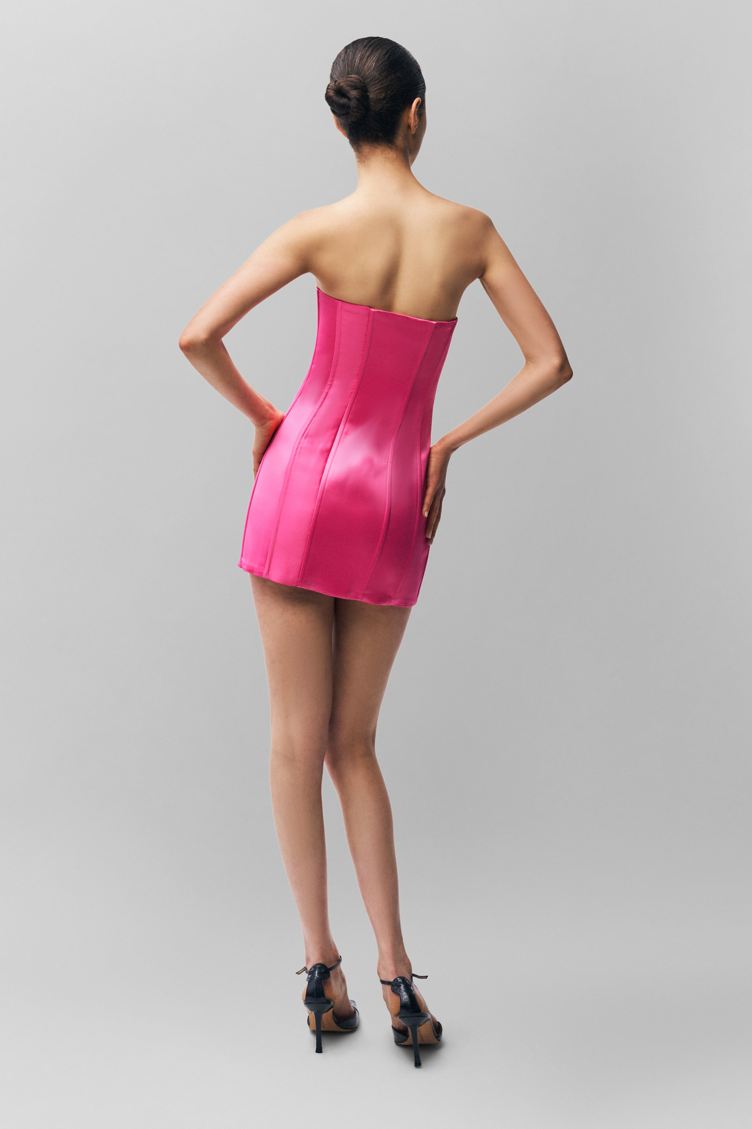 SATIN CORSET DRESS - 6