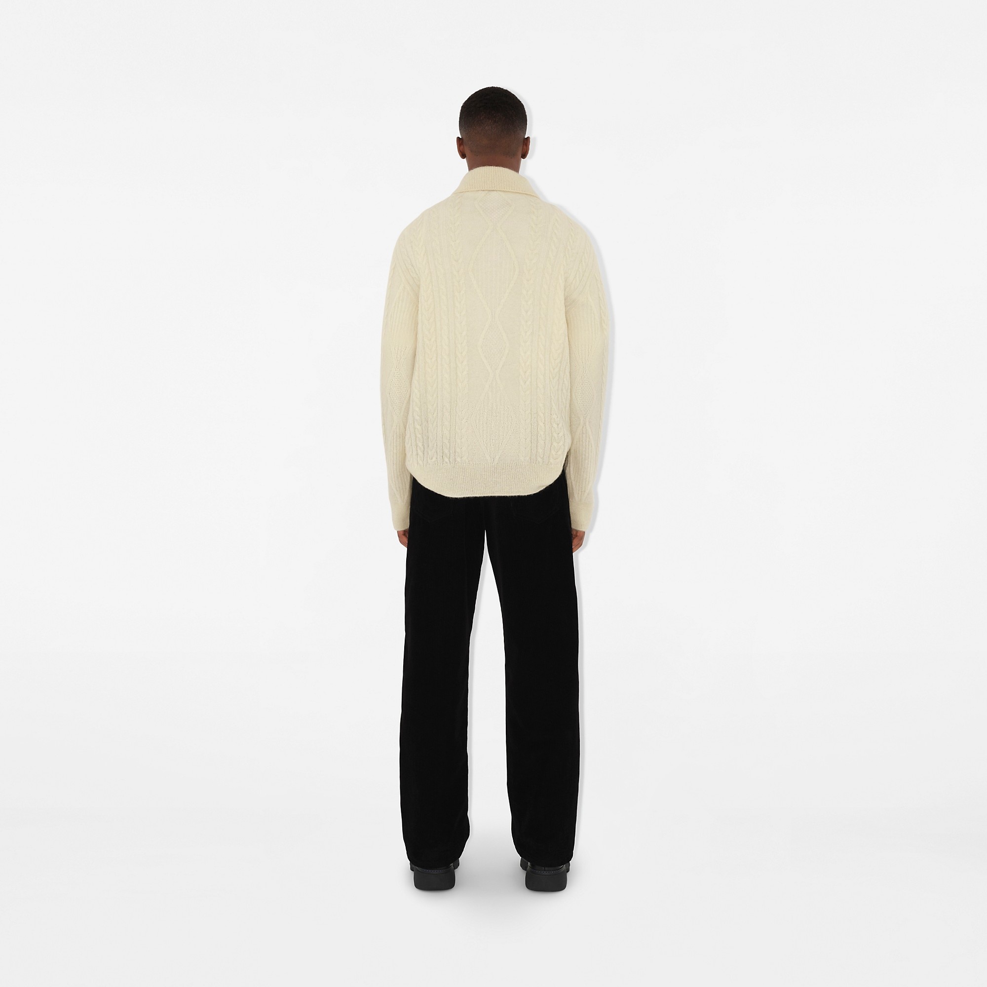Aran Wool Blend Polo Shirt - 4