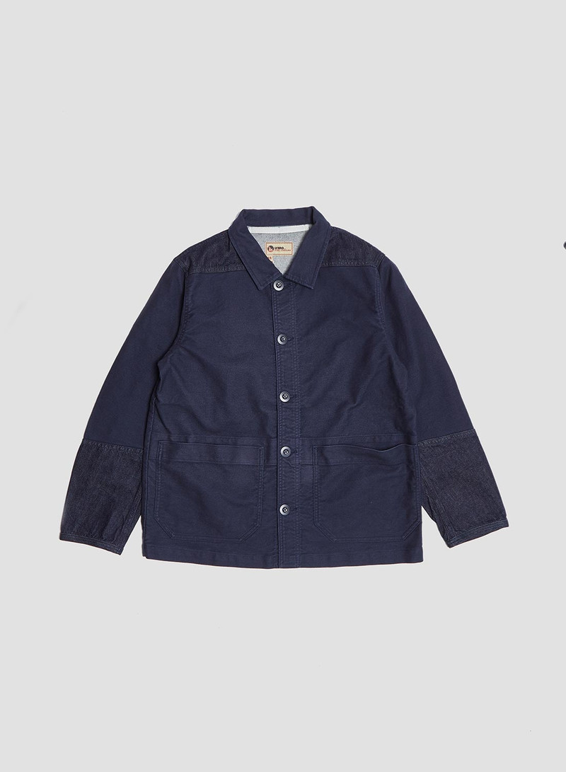 Engineer Jacket in Black Navy 1