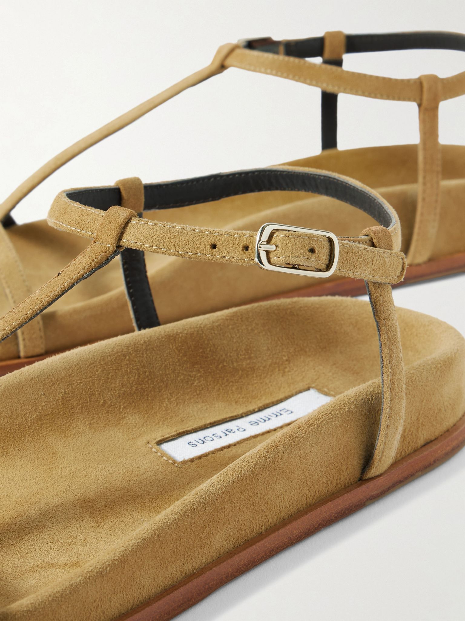 Aya suede sandals Taupe - 4