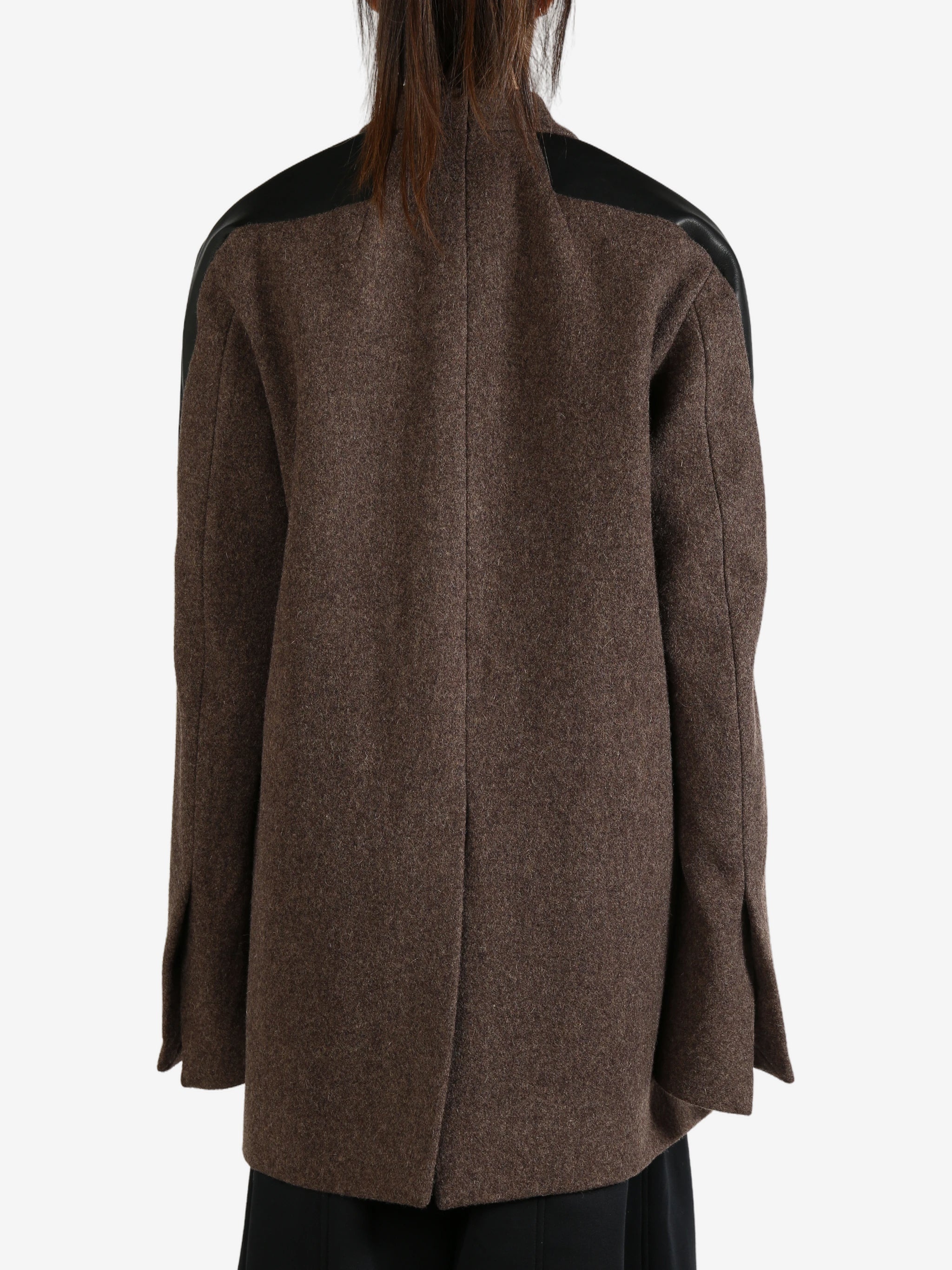 RICK OWENS - Women Cappotto In Pelle Officer Jacket - 3