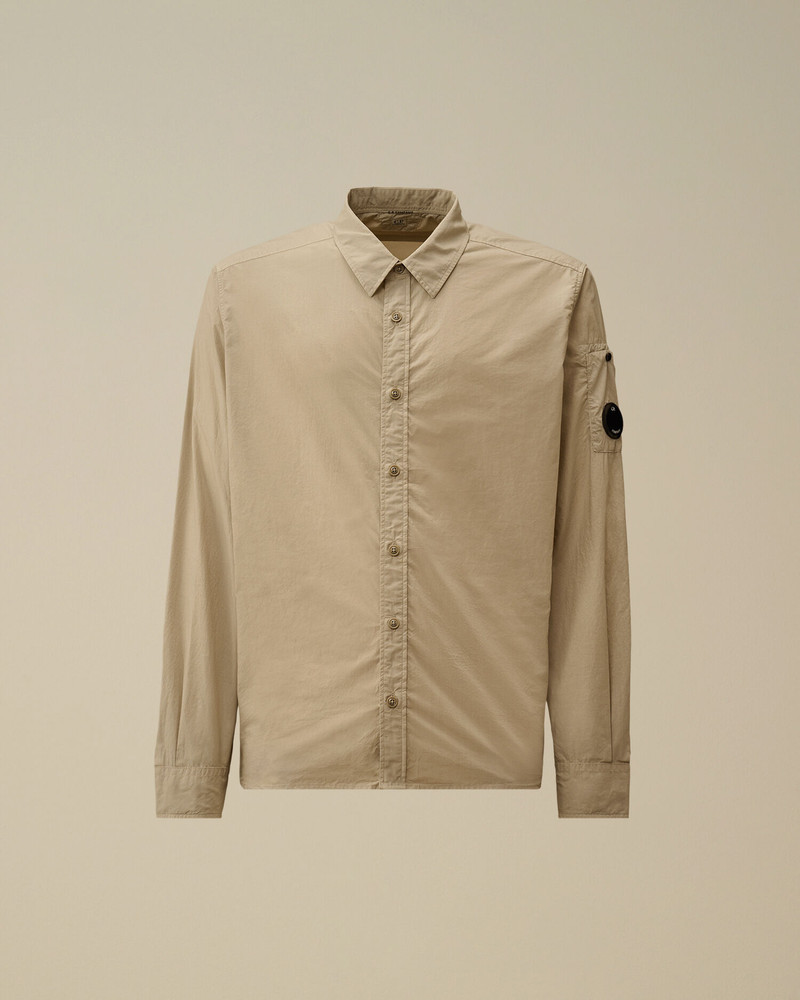 Popeline Long Sleeve Lens Button Shirt 1