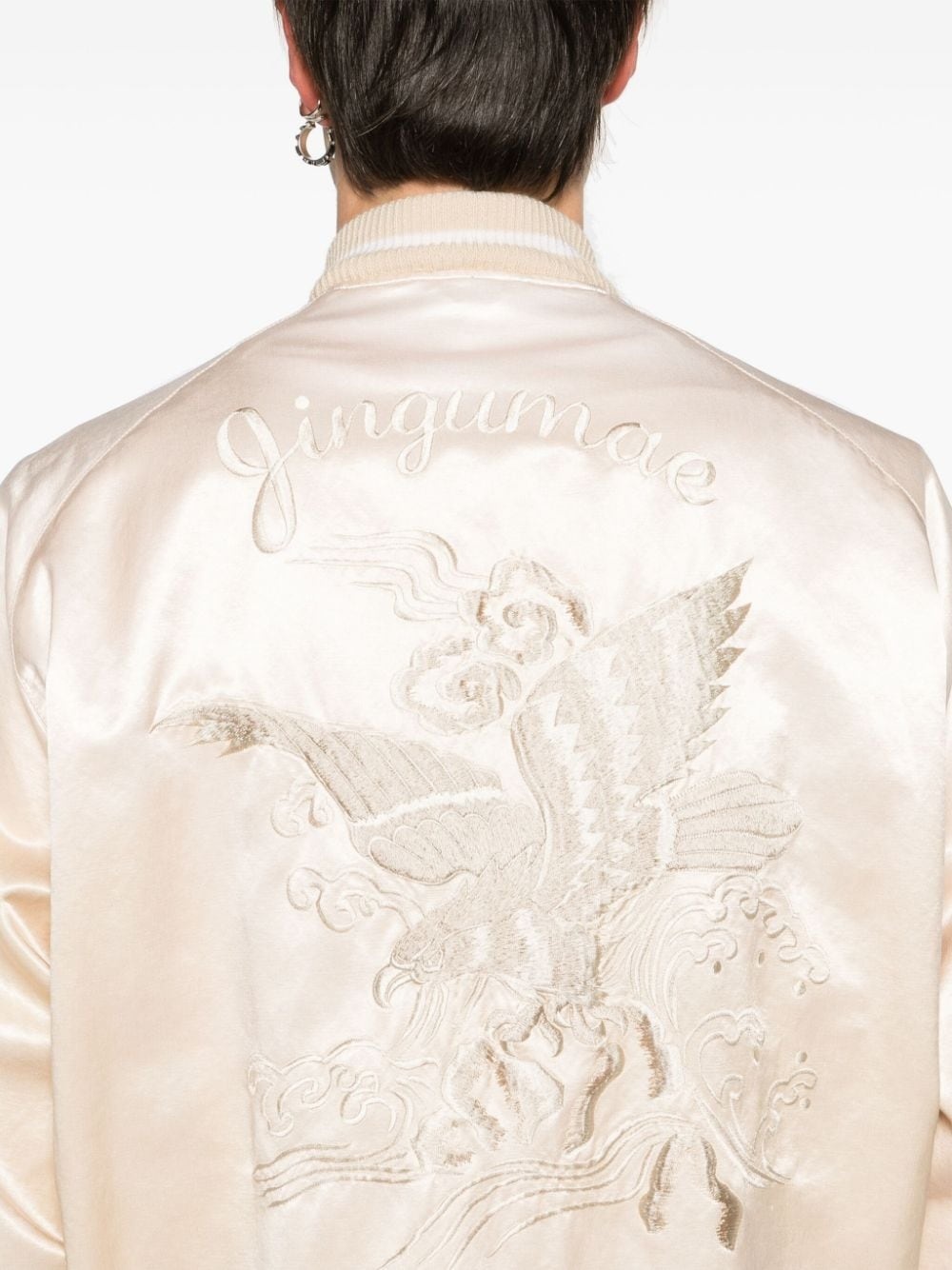 Souvenir satin bomber jacket - 5