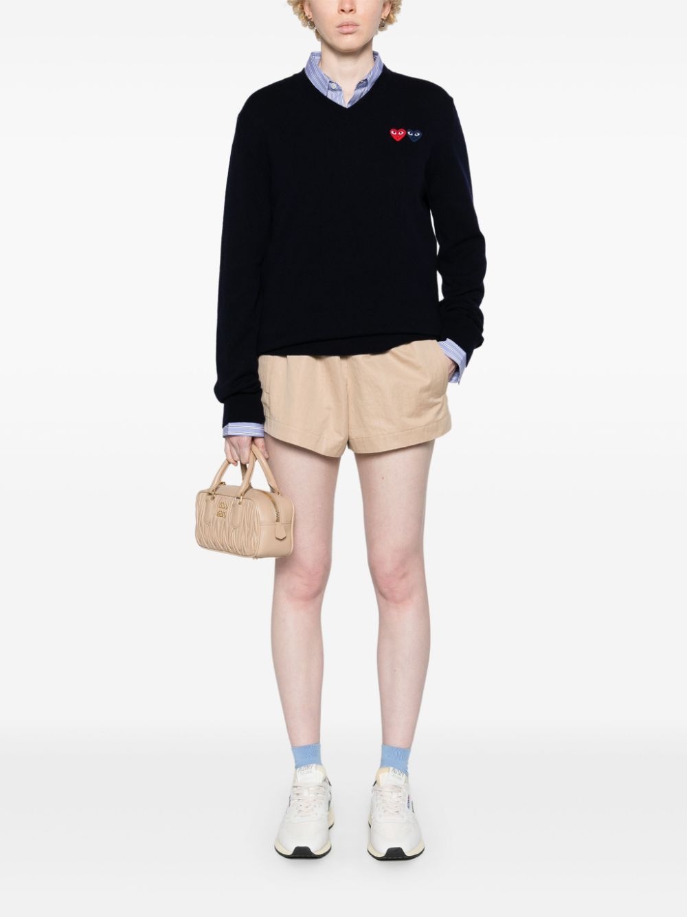 heart-patch wool jumper - 3