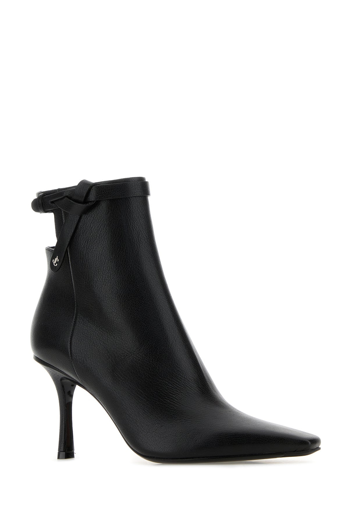 Black leather Camie 85 ankle boots - 2