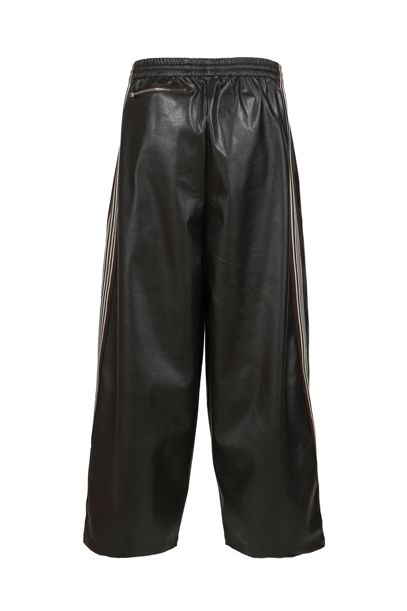 HD TRACK PANT - SYNTHETIC LEATHER (EXCLUSIVE) / DK. BRW 6