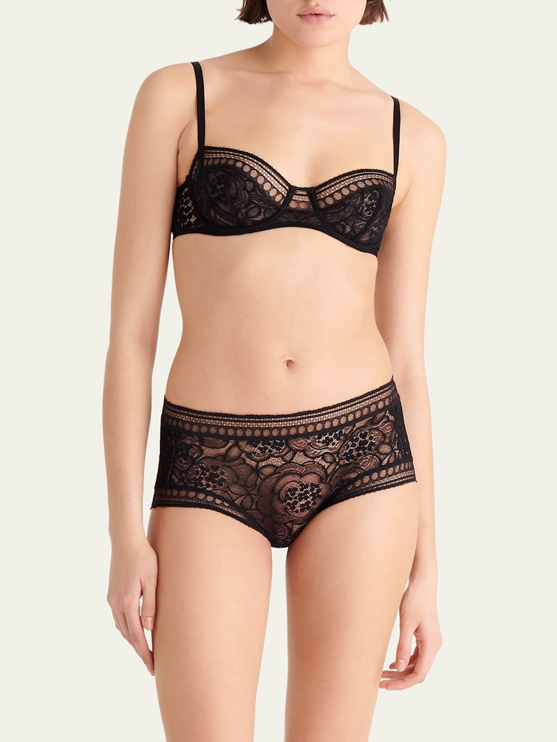 ERES Farandole Floral Lace Boyshorts outlook