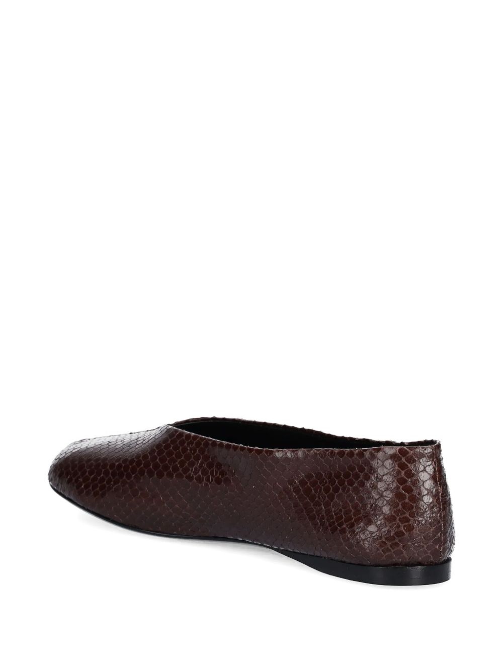 leather ballerina shoes - 3