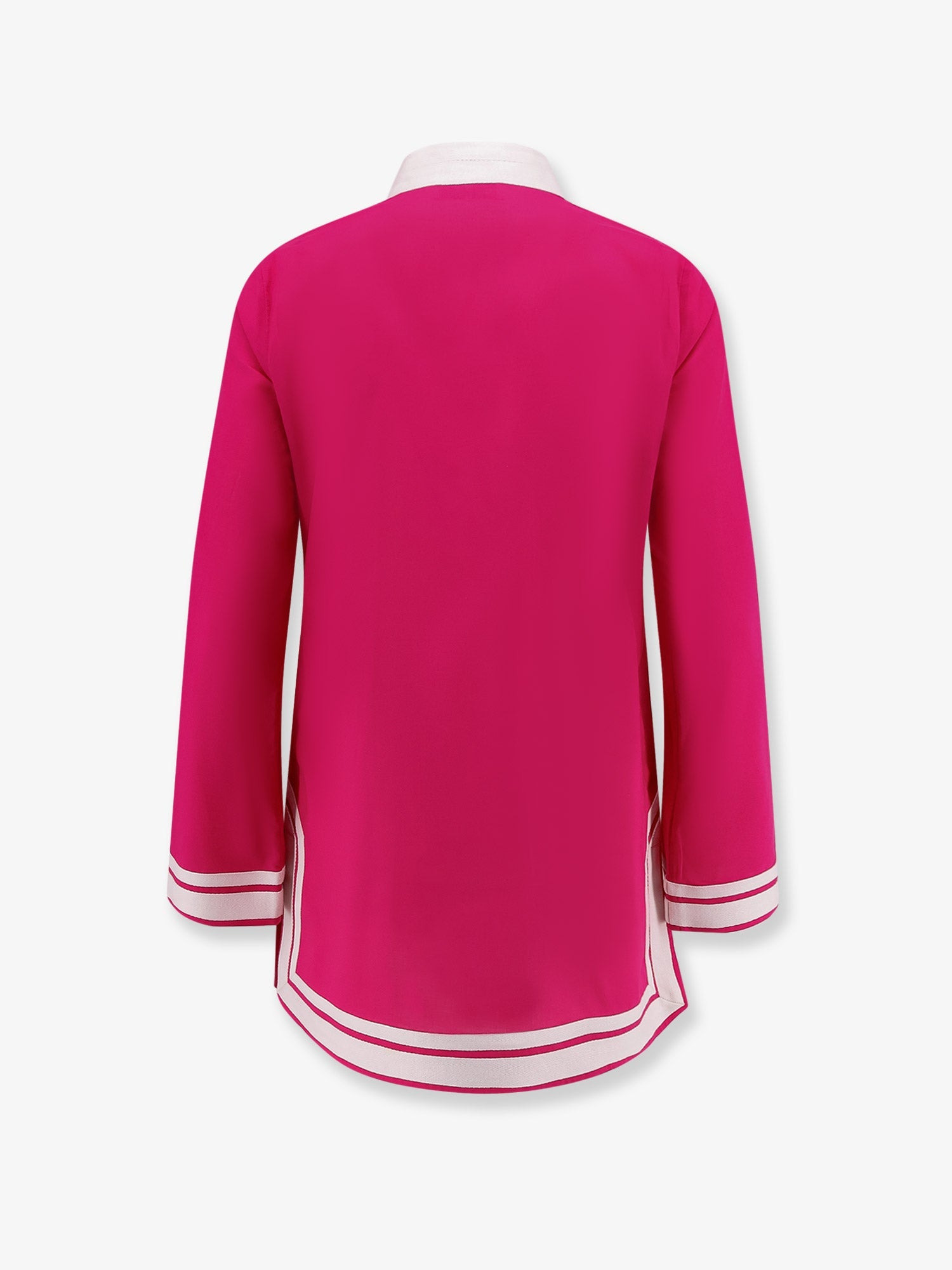 TORY BURCH - Tory Burch Cotton Short Dress With Contrasting Profiles - 2