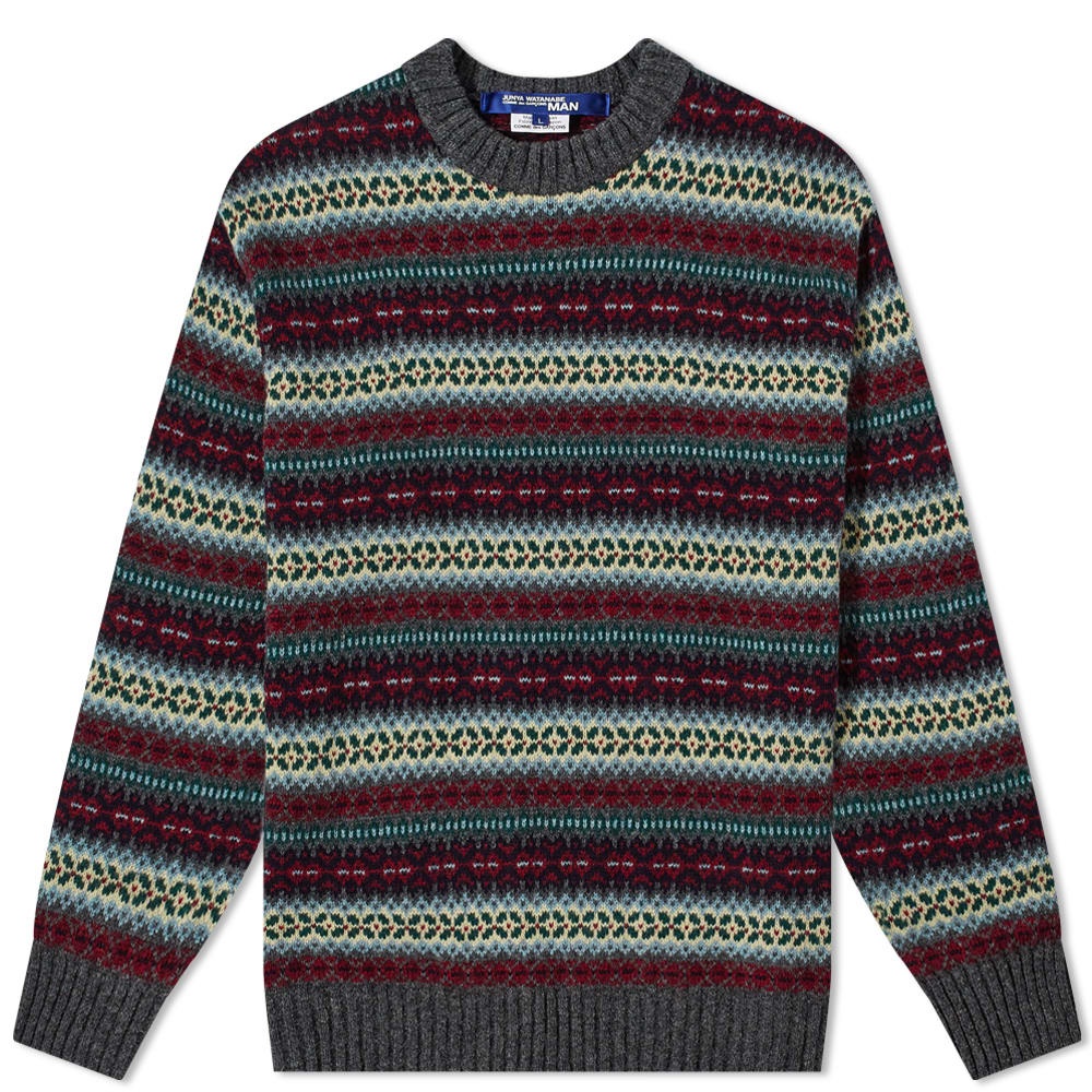 Junya Watanabe MAN Fair Isle Crew Knit - 1