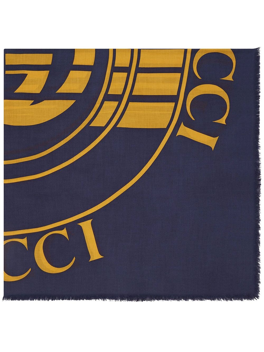 logo-print scarf - 1