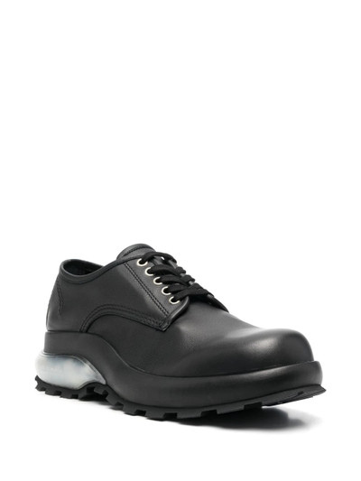 Jil Sander contrast-sole leather lace-up shoes outlook