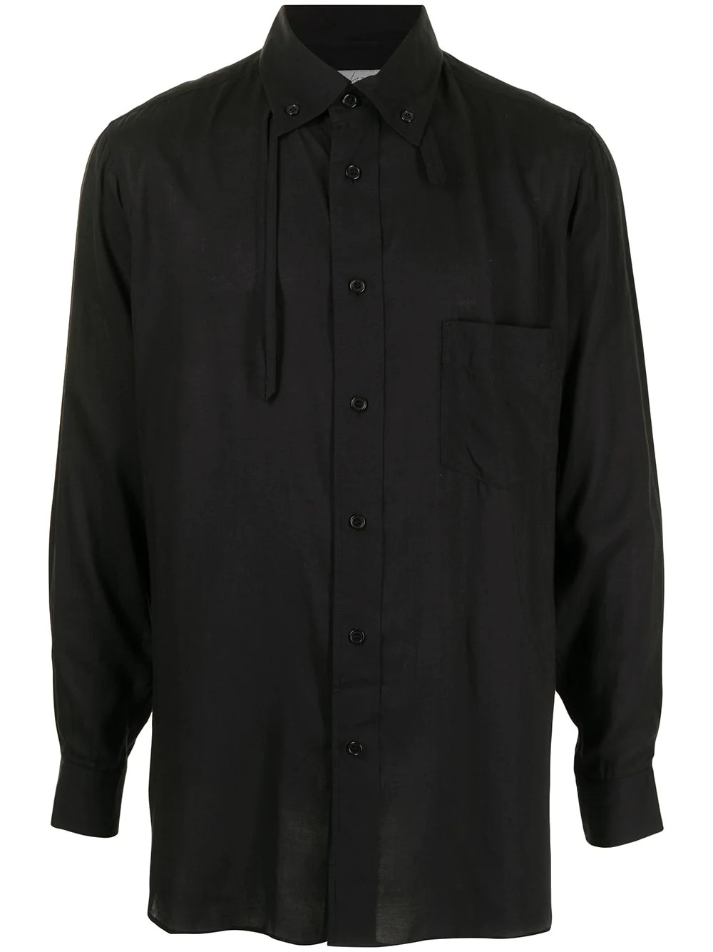 strap-detail shirt - 1