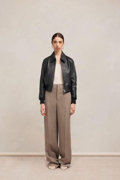 AMI Paris Zipped Leather Jacket outlook