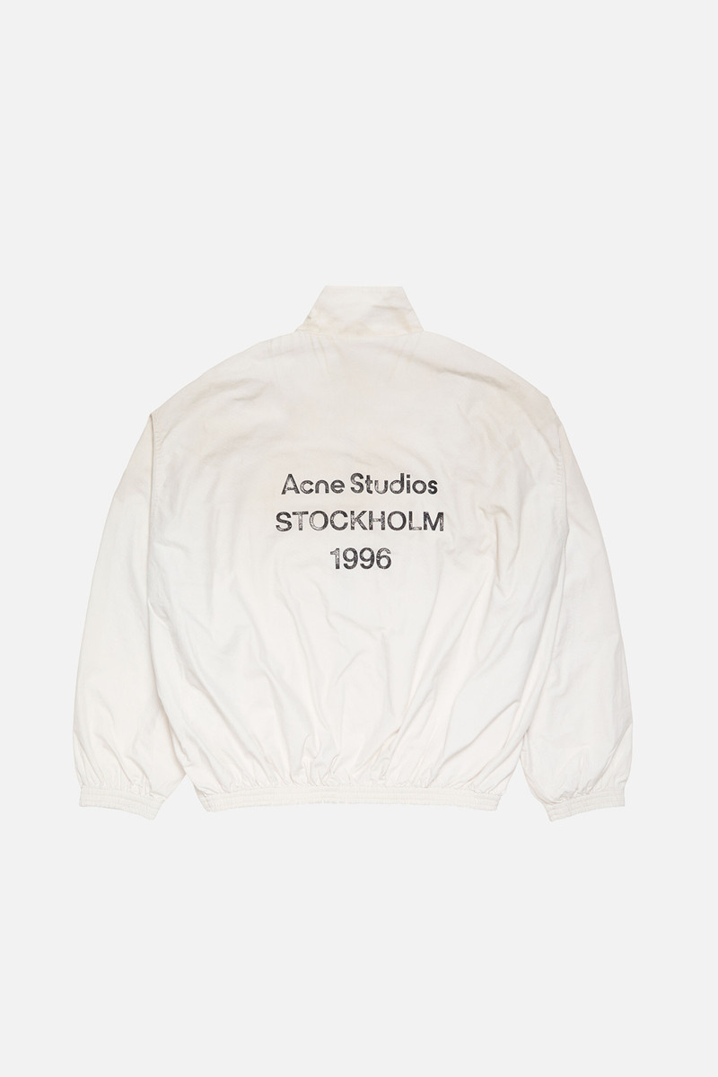Acne Studios Logo zipper jacket - Dusty white outlook