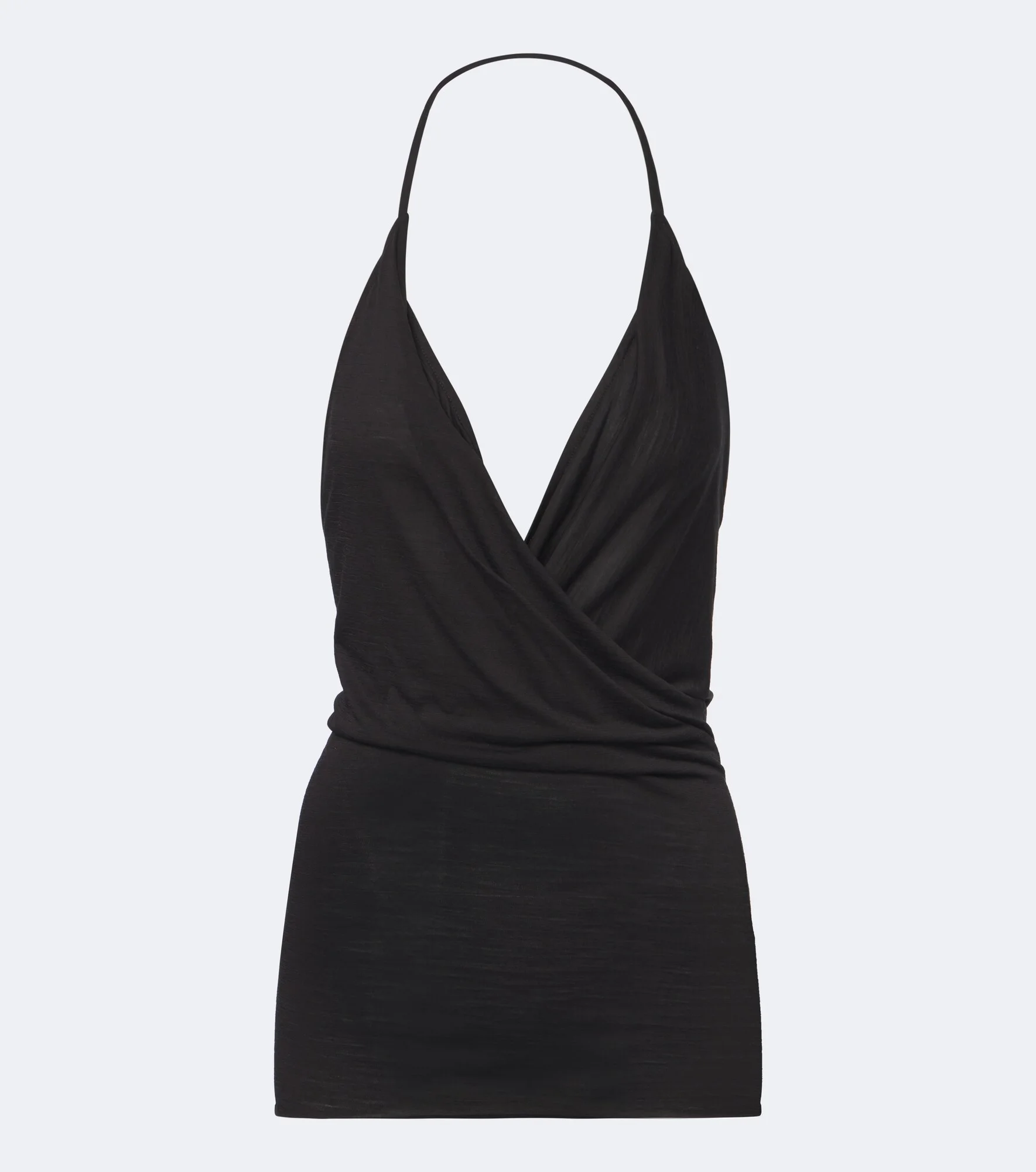 Draped wool and silk top - 1